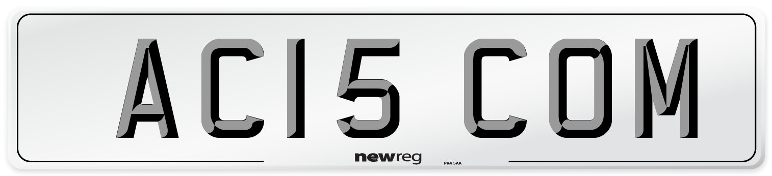 AC15 COM Number Plate from New Reg